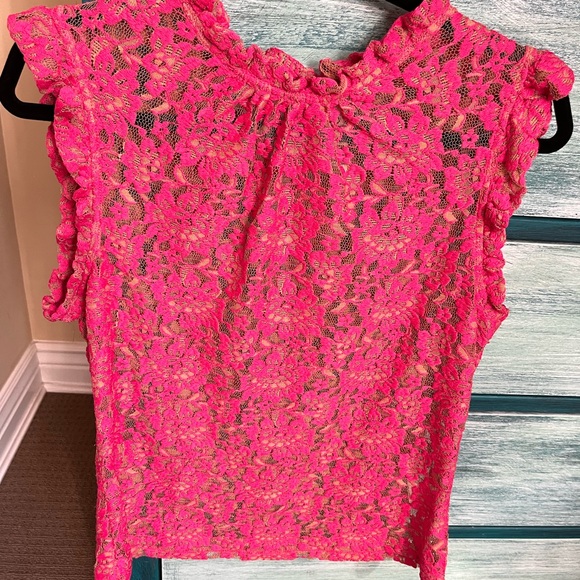 Dolan left coast lace blouse size M - Picture 2 of 6